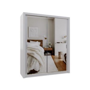 Burket White 180cm Sliding Door Wardrobe
