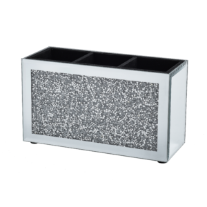 Diamond Crush Black Brush Holder