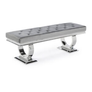 Ariana Light Grey Bench - 160cm