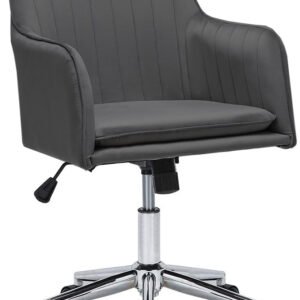 Dark Grey Velvet Office Chair
