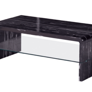 Lux Black Marble Effect Coffee Table