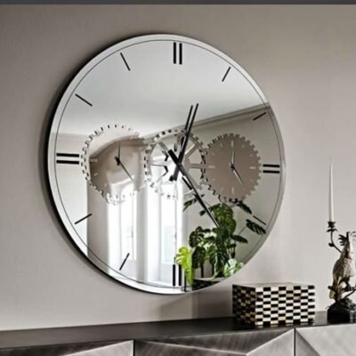 Trio Multi-Time Mirrored Wall Clock