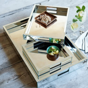 Mirrored Tea Trays
