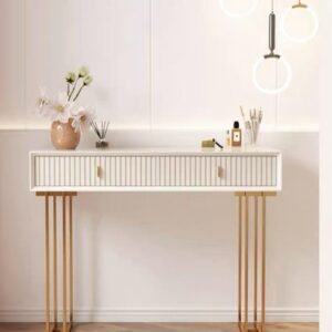 2 Drawer White Dressing Table