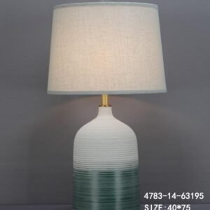 Nordic White & Green Table Lamp - 40x75 cm