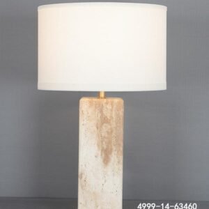 Nordic Beige Stone Table Lamp - 38x63 cm