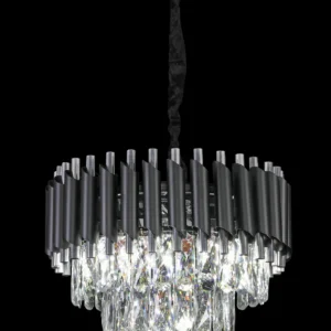 Carlo Silver Crystal Chandelier