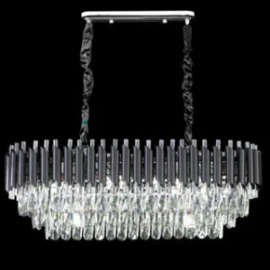 Liuz Silver Crystal Chandelier