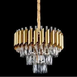 Guido Gold & Gold Crystal Chandelie