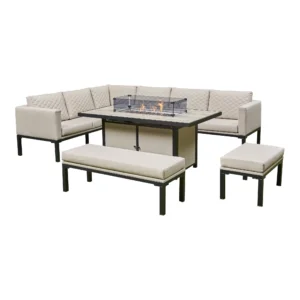 Garden Firepit Lounge Set (BW-14 Beige)