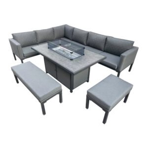 Outdoor Firepit Lounge Set (BW-14 Grey)
