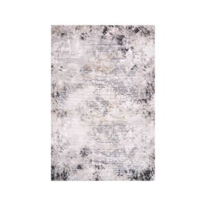 Ruby Stonewash Stripe Grey Beige Rug