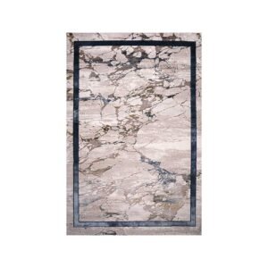 Ruby Framed Marble Border Rug