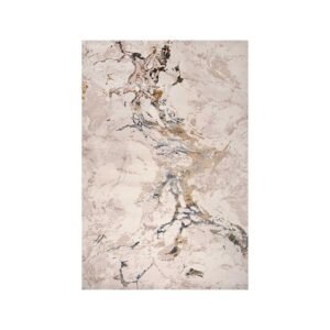 Ruby Beige Marble Gold Trace Rug
