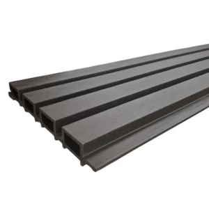 Black Composite Exterior Slat Wall Panel – Waterproof, UV‑Resistant - Standard Slat